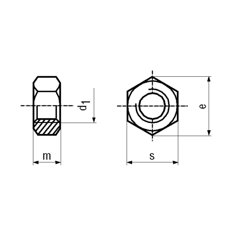 PORCA M3 AÇO 5,5mm