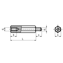 ESPAÇADOR M3 AÇO 10mm